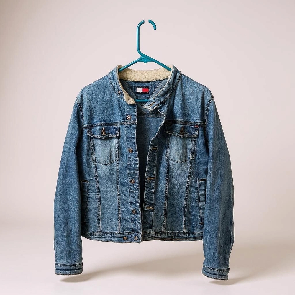 Tommy Hilfiger Blue Denim Jacket Classic Style